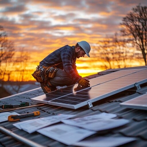 installing-solar-panels-stockcake